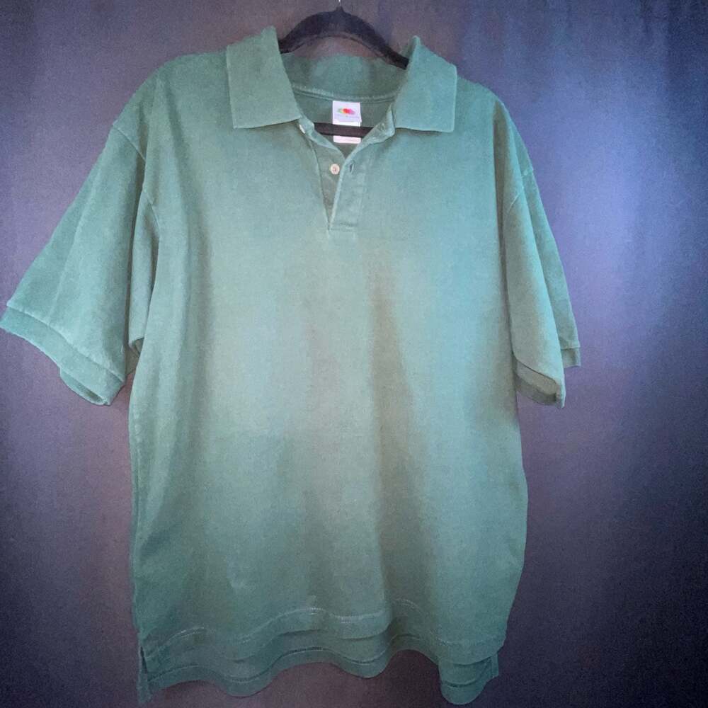 Fruit of the Loom Vintage Green Polo Shirt XL